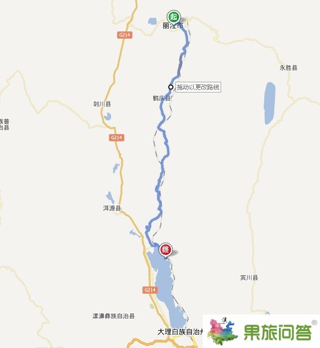 麗江到雙廊多少公里？從麗江到雙廊多長(zhǎng)時(shí)間？